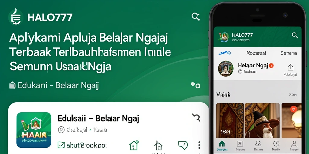 Tampilan antarmuka aplikasi HALO777 yang menarik dan interaktif.