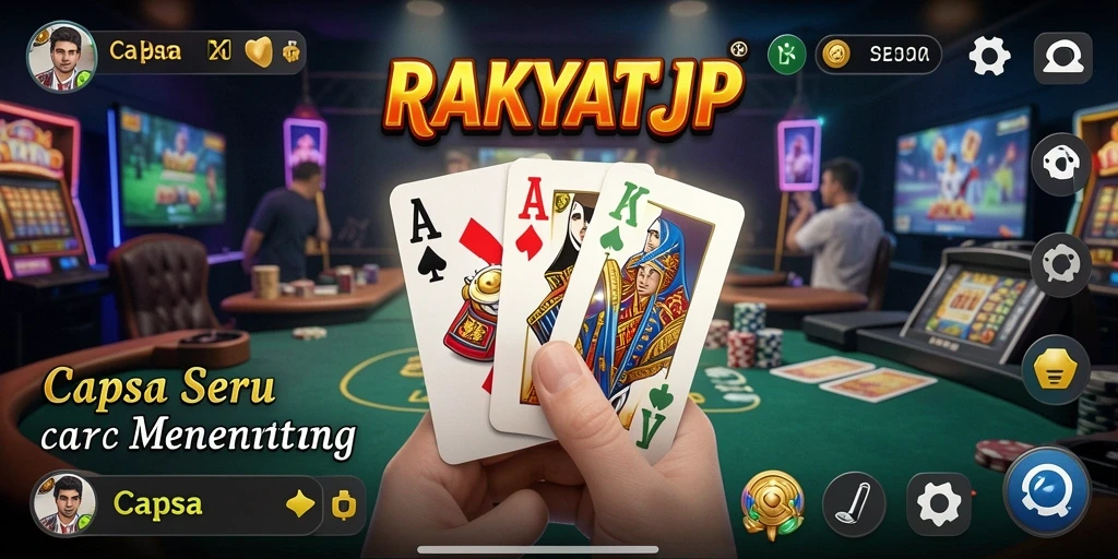 Antarmuka permainan RAKYATJP yang menarik dan interaktif.