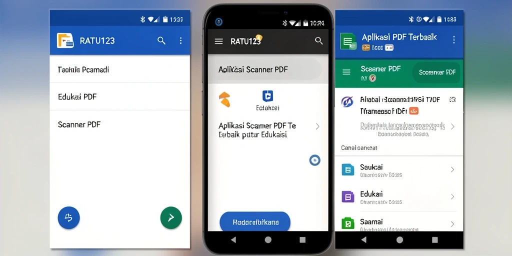 Tampilan antarmuka aplikasi RATU123 untuk Scanner PDF yang intuitif.