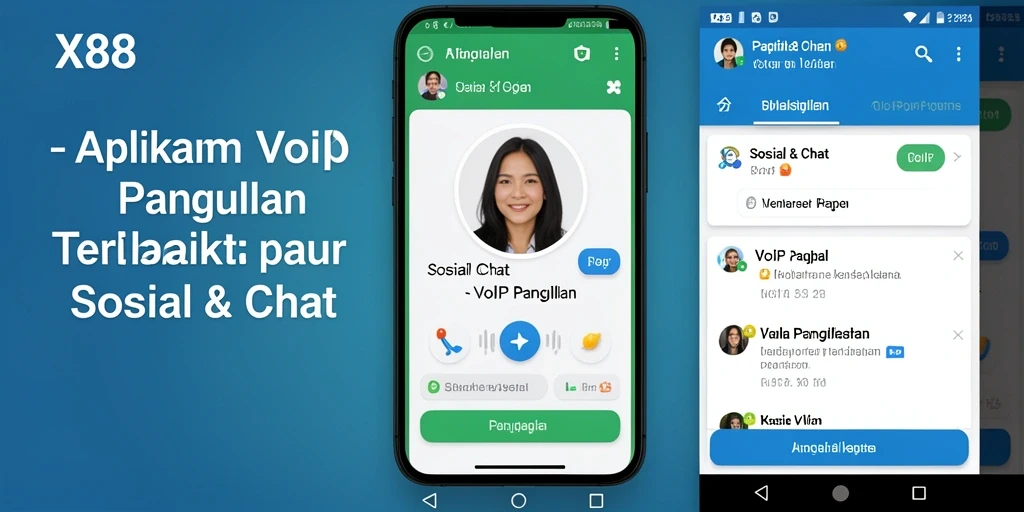 Antarmuka X88 yang ramah pengguna untuk VoIP Panggilan.